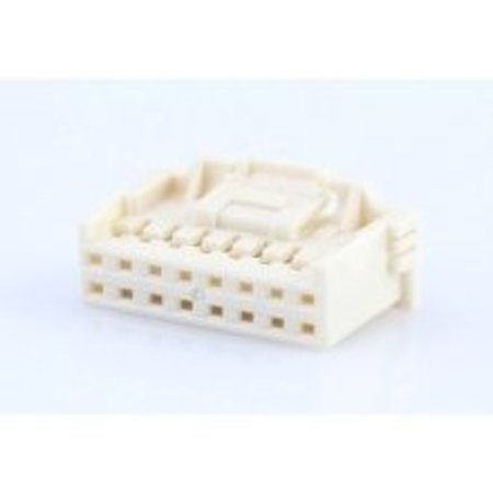 MOLEX 2.0 W/B Dual Grid Rcpt Hsg 16Ckt Beige 501646-1600